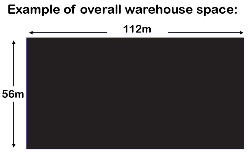 Keep the Warehouse dimensions close to a ratio of 2:1