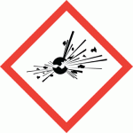 Explosive Chemical Hazard Label