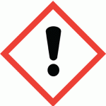 Irritant and or Harmful Chemical Hazard Label