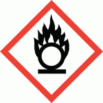 Oxidising Chemical Hazard Label