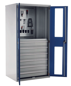 Tool Storage Idea: Tool Cabinets with Pegboards/Louvre Panels
