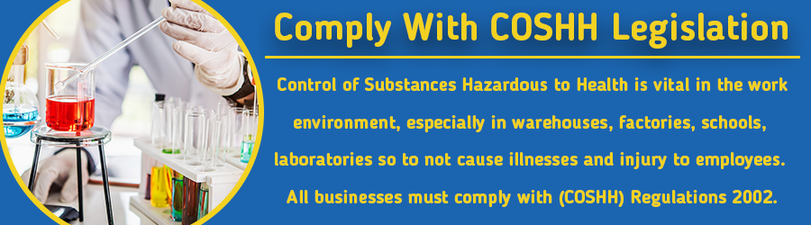 Health and Safety COSHH safety equipment