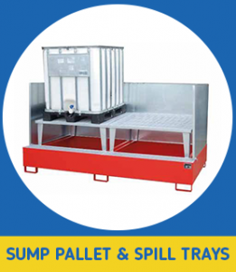 Health and Safety COSHH safety equipment sump pallet and spill trays