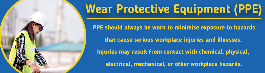 Health and Safety personal protective equipment for workplace safety, PPE