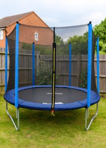 Dellonda Outdoor Trampoline With Safety Enclosure Net
