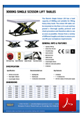 TUFF Static Scissor Lifts Data Sheet