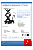 Double Scissor Lift Table