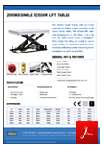 TUFF Static Scissor Lifts Data Sheet