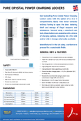 Pure Crystal Power Charging Lockers Data Sheet