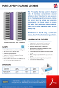 Pure Laptop Charging Lockers - 1 Door - 15 Compartments Data Sheet Pure Laptop Charging Lockers - 1 Door - 15 Compartments Data Sheet