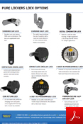 Pure Lockers Lock Options Data Sheet Pure Lockers Lock Options