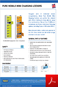 Pure Mobile Mini Charging Lockers - 8 Doors - 8 Compartments Data Sheet