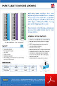 Pure Tablet Charging Lockers - 1 Door - 8 Compartments Data Sheet Pure Tablet Charging Lockers - 1 Door - 8 Compartments Data Sheet