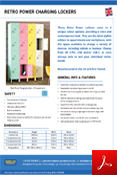 Retro Power Charging Lockers Data Sheet