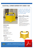 Black Bull Corner Barrier with Under-Run