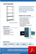 TUFF 80 Shelving Data Sheet