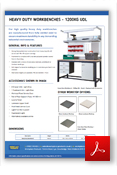 Heavy Duty Workbenches Data Sheet