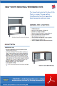 Heavy Duty Industrial Workbench Kits Data Sheet