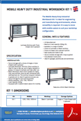 Heavy Duty Workbenches Data Sheet