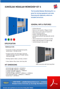 Euroslide Modular Workshop Kit 5 Data Sheet