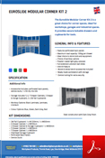Euroslide Modular Corner Kit 2 Data Sheet