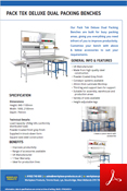 Pack Tek Packing Benches Data Sheet