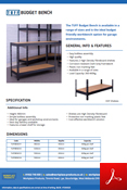 TUFF Budget Bench Data Sheet