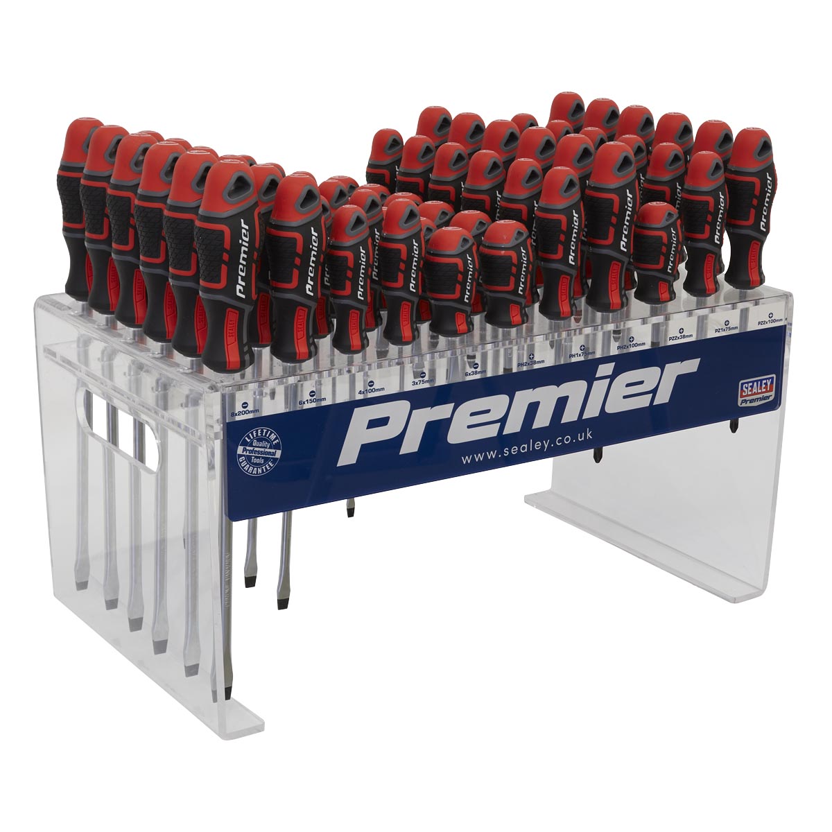 Screwdriver Display Box Premier GripMAX® Individual Screwdrivers Countertop Display 66pc ...