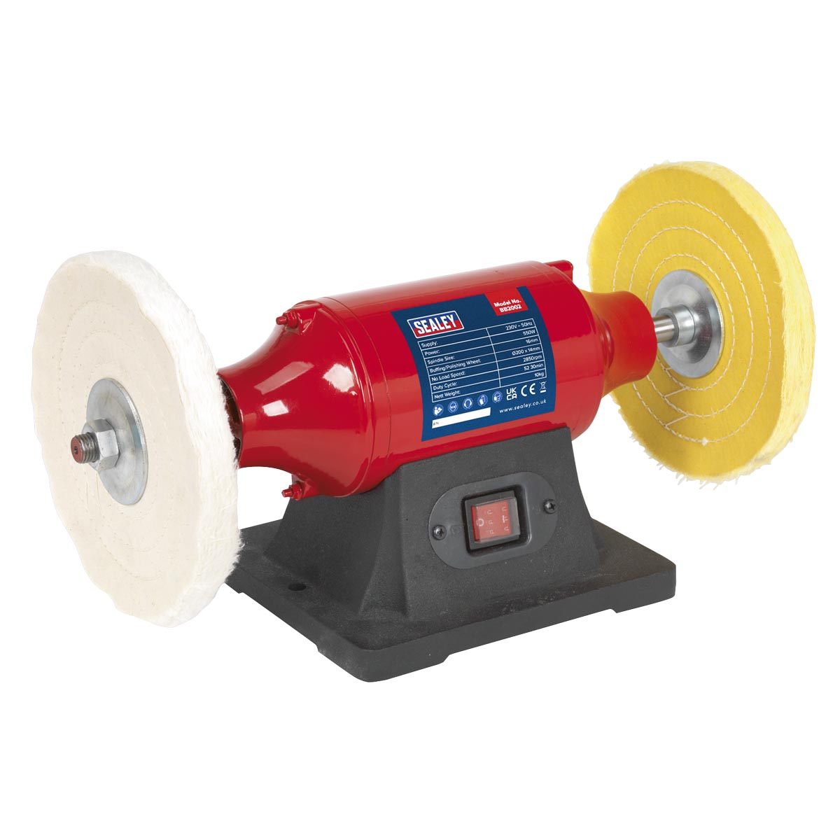200mm Bench Mounting Buffer Polisher 550W/230V | Workplace Products