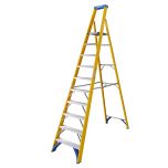Werner Fibreglass Platform Stepladder 10 Tread