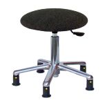 Static dissipative stool in Charcoal fabric