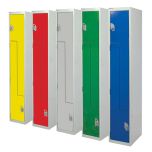 Steel Z-Door Lockers - Yellow, Red, Light Grey, Green, Blue