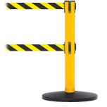 Yellow Post with Twin Yellow/ Black Belt