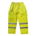 Worksafe® Hi-Vis Yellow Waterproof Trousers - X-Large