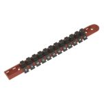 Premier Socket Retaining Rail with 12 Clips 3/8"Sq Drive