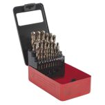 HSS Cobalt Fully Ground Drill Bit Set 25pc