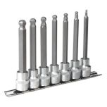 Premier Ball-End Hex Socket Bit Set 3/8"Sq Drive 7pc