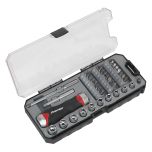 Premier Fine Tooth Ratchet Screwdriver Socket & Bit Set 38pc