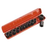 Premier Metric/Imperial Impact Socket Set 3/8"Sq Drive 12pc