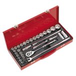 Premier Metric/Imperial Socket Set 1/2"Sq Drive 32pc