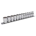 Premier Total Drive® Socket Set 1/4"Sq Drive 13pc