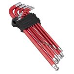 Premier Extra-Long Ball-End Hex Key Set 11pc
