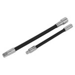 Premier Flexible Extension Adaptor Set 1/4"Sq x 150mm & 3/8"Sq x 200mm 2pc