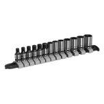 Premier Black Socket Set 1/4"Sq Drive 13pc