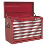 Superline PRO® Topchest 10 Drawer - Red