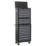 American PRO® Tool Chest Combination 16 Drawer - Black/Grey