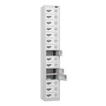 Pure Tablet Charging Lockers - 15 Door 15 Compartment - Arctic White