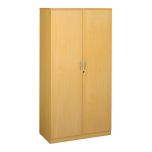 De-Luxe Timber Cupboard - Beech 4 shelf