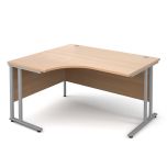 Maestro 25 Cantilever Ergo Desk Left Hand - W1400 - Beech