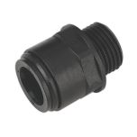 John Guest® Straight Adaptor 15mm x 1/2"BSP - Pack of 2